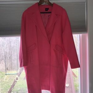 ASOS Hot Pink Cocoon Coat
